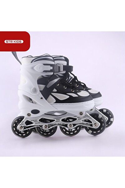 E-LİFE HOME Işıklı Silikon Teker Numara Ayarlanabilir Alüminyum Gövde Çocuk A...