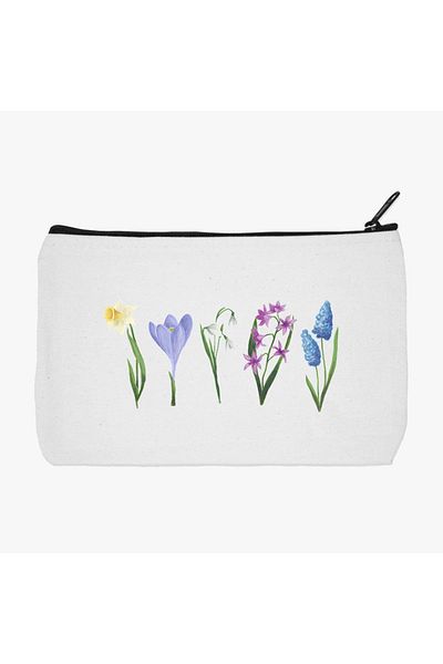 daystore Θήκη για στυλό και τσάντα μακιγιάζ - Floral μοτίβο