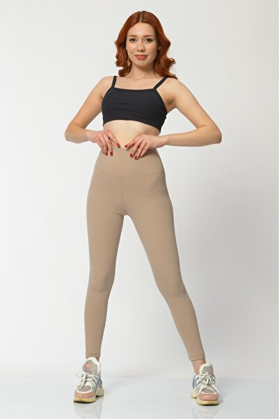 Dynamic Γυναικείο κολάν με κορδόνια-μπεζ