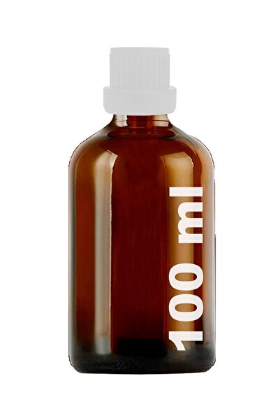 Afracam 100 ml Amber Kilitli Sızdırmaz Beyaz Kapaklı 100 Cc Kahverengi Cam Şi...