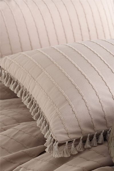 Nordqueen Față de pernă Ranforce 2 piese - 100% bumbac, ciucuri, 50x70 cm