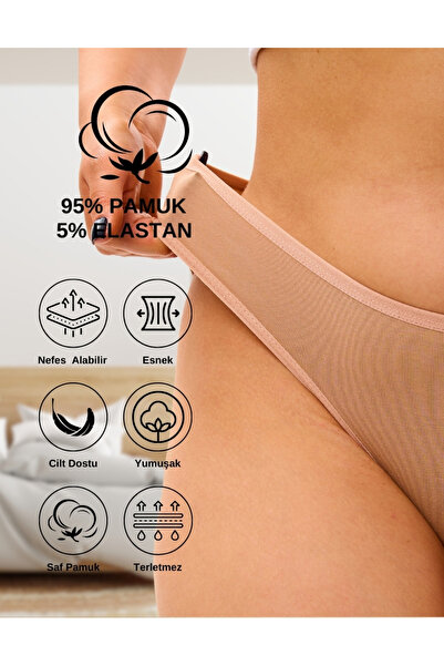 ALYA UNDERWEAR ChiloČi bikini damÄ din bumbac colorat - 7 bucÄČi/buc-y02