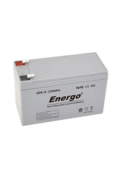 ENERGO Gp9-12 12 Volt 9 Ah Battery Akü