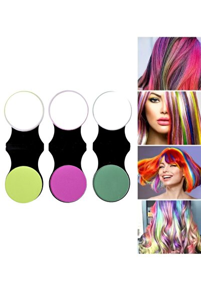 Lesvip's Renkli saç tebeşiri geçici renkli saç boyası 3'lü set