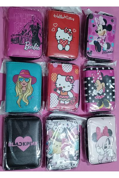 Gökbin Women's Kids Wallet Cat Heart Cute Character Design Wallet