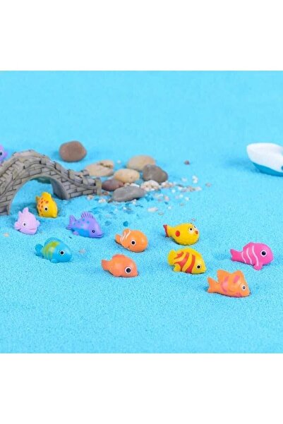 Himi Pasta Süsleri 6 Parça Balık Karışık Gönderilir Minyatür Figür Karakter O...