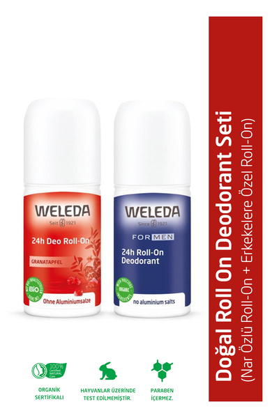 Weleda Roll On Deodorant Seti