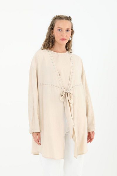 Meryemce Butik Puane Kimono Set with Inside and Outside - 2 Pieces