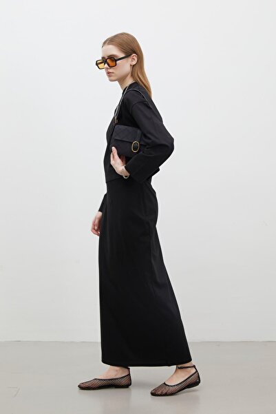 Manuka Fustă PIX BUMBAC neagră