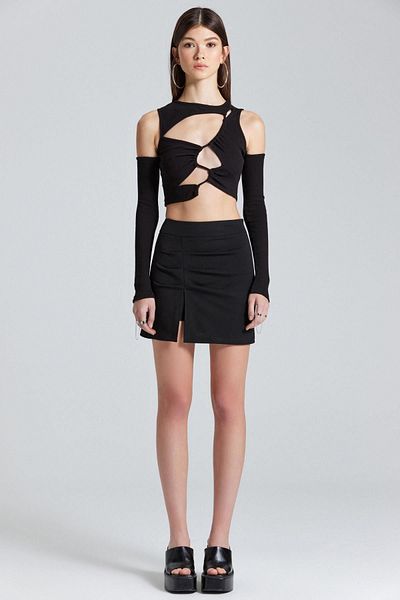boutiquen 2409 Черна пола с цепка