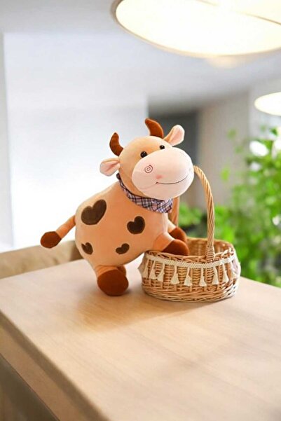 Mellito Toyzz 30 Cm Kalpli Sevimli Peluş oyuncak İnek