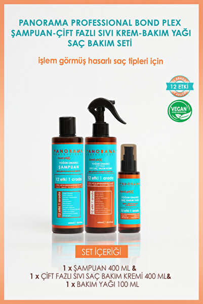 PANORAMA PROFESSIONAL Professional Bond Plex Bakım Seti 12 Etki 1 Arada/şampu...