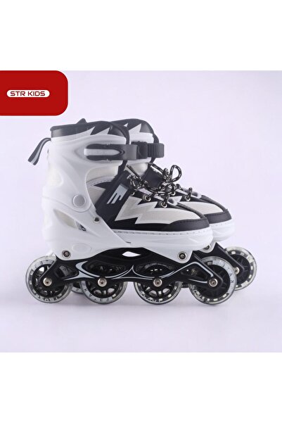 E-LİFE HOME Işıklı Silikon Teker Numara Ayarlanabilir Alüminyum Gövde Çocuk A...