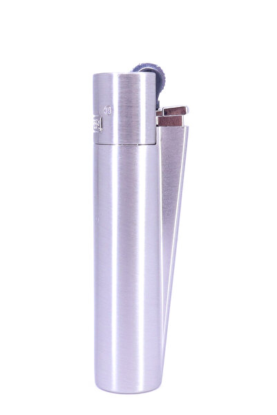 Clipper Özel Kutusunda Metal Çakmak - Mat Gümüş (Brushed Silver)