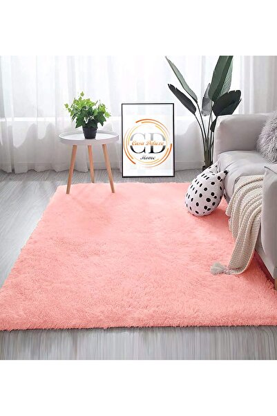 Casa Deluxe Home Pembe Post Peluş Yumuşak Yıkanabilir Kaymaz Dot Taban Antiba...