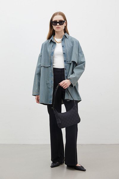 Manuka Jeansjacke im Trench-Design, Dunkelblau