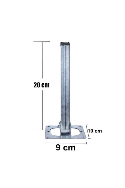 Badem10 20 Cm Metal Zinc Folding Floor Tableware Leg - Under Tray