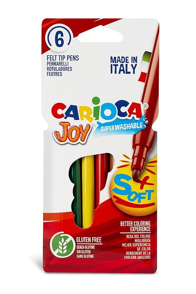 CARIOCA Set of 6 Magic Erasable Felt Tip Crayons