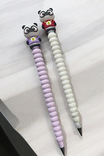 GÜZELYÜZ AVM 2 Adet Panda Model Bitmeyen Kurşun Kalem