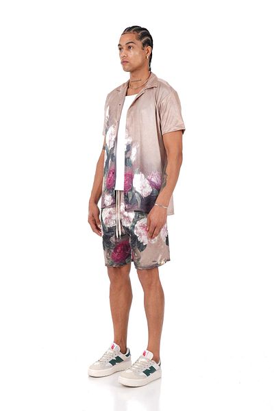 İkao Patterned Shirt Shorts Set