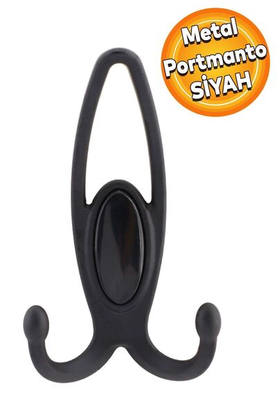 Badem10 Uzay Portmanto Vestiyer Duvar Askısı Metal Dolap Elbise Askılığı Mat ...