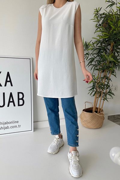 Ka Hijab Λευκό εσώρουχο τουνίκ