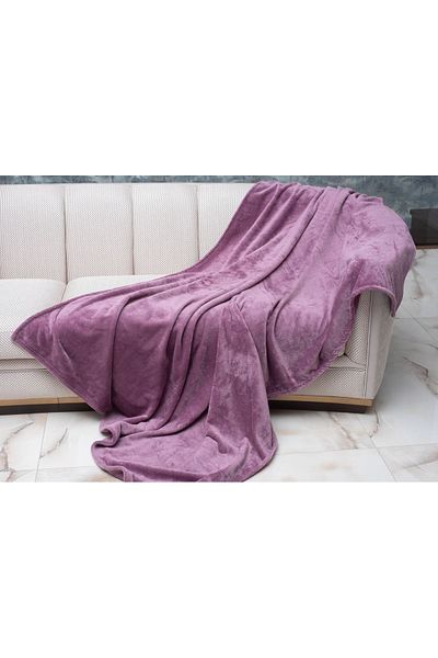 MEYHOME Wellsoft Plush TV Blanket (150x200 cm) Purple