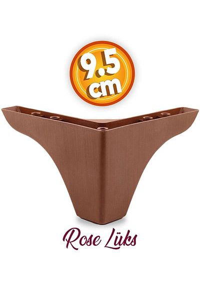 Badem10 Rose Mobilier de lux Canapea Unitate TV Picior de scaun 9,5 cm Model din lemn maro Picioare de bază