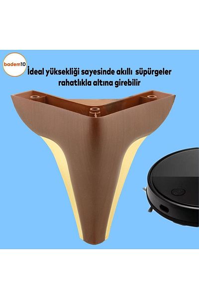 Badem10 Canapea Mobilier Andaluz cu Picioare de 15 Cm Culoare Maro - Picioare de Baza pentru Fotoliu
