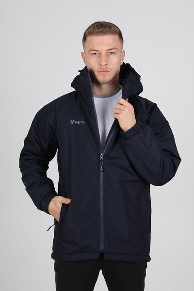 METS Strike Anorak Long Coat Navy Blue
