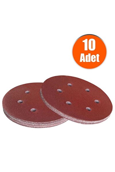 Badem10 10 Adet Delikli Cırt Zımpara 180 Mm Spiral Taşlama (150 Kum)