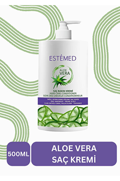 ESTEMED كريم العناية بالشعر بخلاصة الصبار 500 مل - مضاد للدهون والقشرة