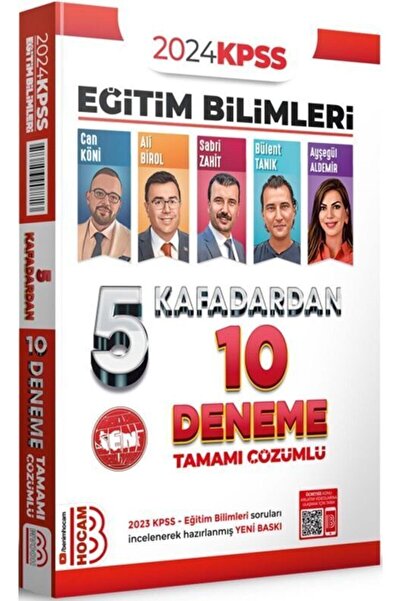 Benim Hocam Yayınları 2024 Kpss Eğitim Bilimleri 5 Kafadardan Tamamı Çözümlü ...