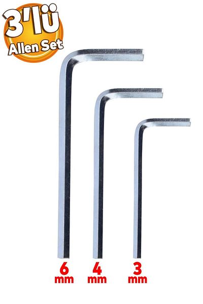 Badem10 Allen Key Set 3 Piece Allen Key Set 3 Pieces