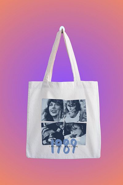 designedfy Taylor Swift 1989 Album Printed Waterproof Tote Bag
