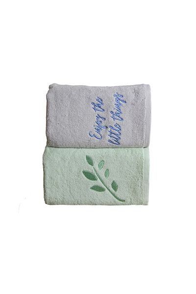 Lucy and Home Set 2 prosoape de bucatarie brodate - 100% bumbac, 40x65 cm