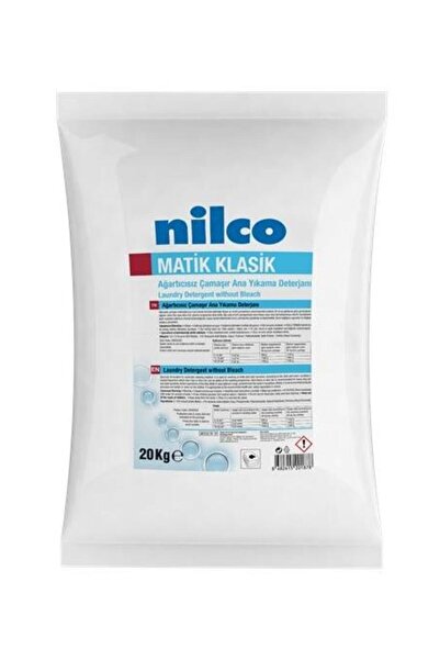 Genel Markalar Nilco MATIK KLASIK 20KG AĞARTICISIZ ANA YIKAMA TOZ DETERJAN