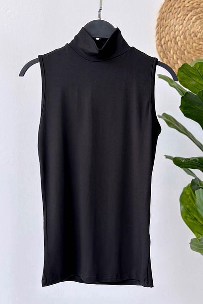 Ka Hijab Εσώρουχα Lycra Turtlene Tunic - Μαύρο