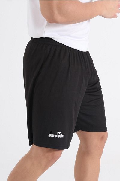 Diadora Εγκάρσιο καρό σορτς προπόνησης μαύρο