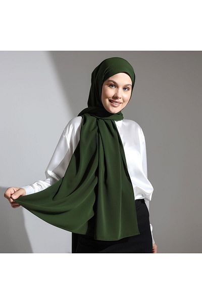 Berel Moda Αιγυπτιακό μεταξωτό σάλι Emerald Green