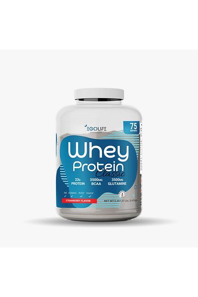 EGOLİFE Egolife Whey Protein - Strawberry Color, 2475 Gr, 75 Servings