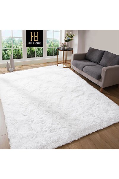 Post Plush Washable Soft Anti-Slip Dot Base Antibacterial Hallway Children's Rug White