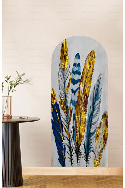 KanvasSepeti Kendiliğinden Yapışkanlı Kalın Kanvas Dokulu Dekoratif Bohem Art...