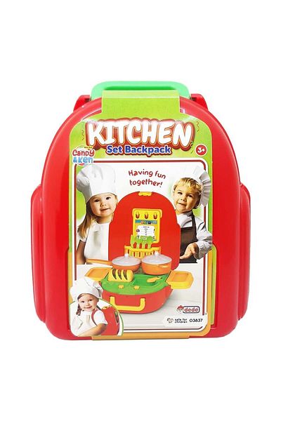 samatlı Candy Toy Kitchen Set - Rucksack 03837