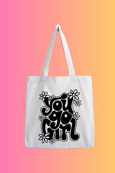 designedfy Go Girl Waterproof Printed Cloth Bag
