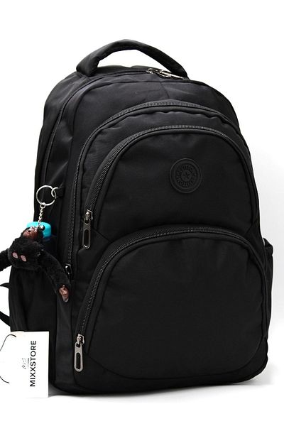 ms mixxstore Unisex Μαύρο Σατέν - Υδατοαπωθητικό Ύφασμα Μεγάλο Μέγεθος Τσάντα Ταξιδίου / 34600