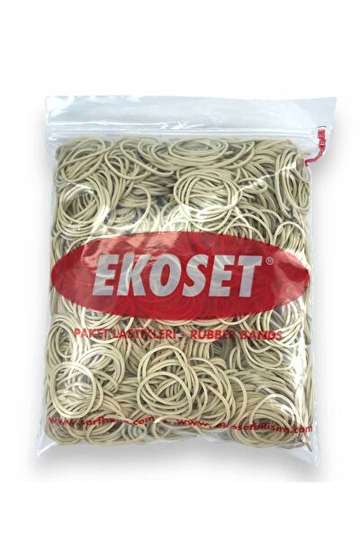 ekoset 500 Adet Beyaz Küçük Paket Lastiği 40mm