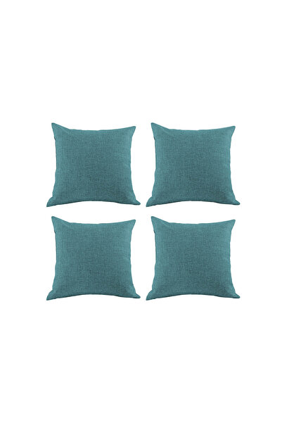 In House Linen Decorative Cushion Set Solid Design - 45x45 cm