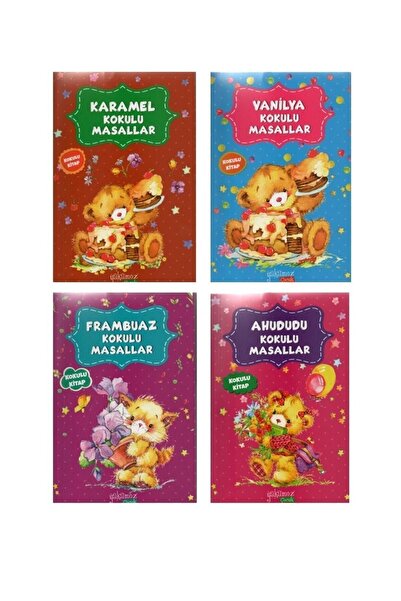 Yakamoz Yayınları Karamel-vanilya-frambuaz-ahududu Kokulu Masallar 4 Kitap Se...