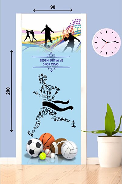 Başaran Tabela Beden Eğitim Ve Spor Odası Okul Kapı Yüzey Giydirme Sticer